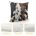 thumbnail image 4 of FUMJ  Cow Print Throw Pillow Covers Soft Square Cushion Highland Cattle Pillowcase for Sofa Couch Home Decor, 4 of 5