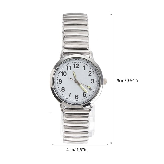 TINKSKY 1 Pc Elastic Wrist Watch Big Number Design Casual for Women