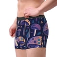 thumbnail image 3 of Kdxio Men's Boxer Briefs with Floral Hippie Mushrooms Print - Comfortable and Breathable Underwear for Everyday Wear, 3 of 7