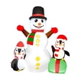 thumbnail image 2 of Lipstore Christmas Inflatable Snowman Giant Snow Man Props Xmas Inflatable Decoration, 2 of 8