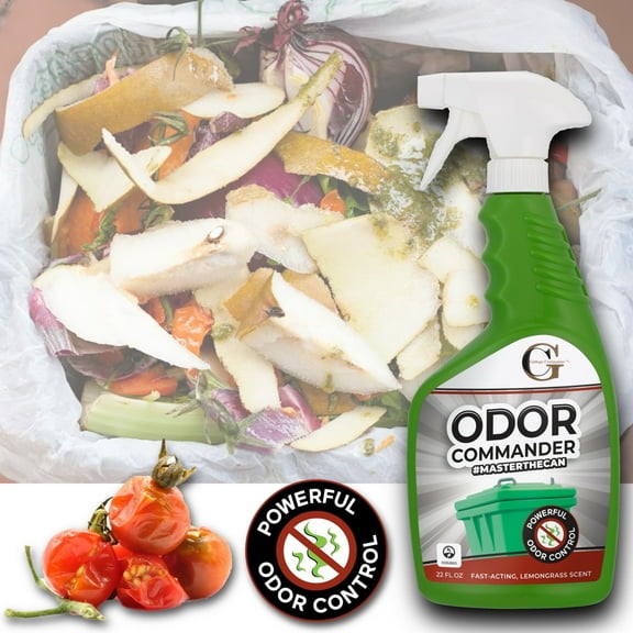 Garbage Commander Odor Commander Odor Control Spray, Lemongrass Scent, 22 oz