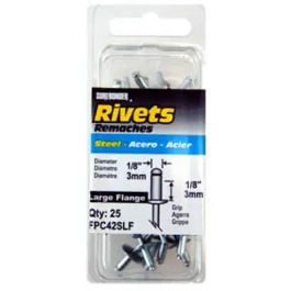 

3PC FPC FPC FPC42SLF Surebonder 25 Pack Steel Large Flange Rivet