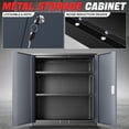 thumbnail image 2 of DNA Motoring 36" Gray/Black Lockable Metal Storage Tool Utility Cabinet w/ Adjustable Shelves, 2 of 7