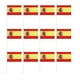 thumbnail image 1 of FELTECHELECTR 50 banderas pequeñas de España para sujetar con palo, banderas internacionales de países del mundo, decoración para fiestas., 1 of 5