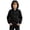 Black, variant on Spazoro Boys Hooded Jacket with Pockets, Wind Resistant Zip-up Lightweight Solid Color Casual Outerwear for Hiking Camping Blue Size 6-7