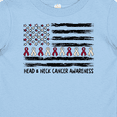 thumbnail image 4 of Inktastic Head and Neck Cancer Awareness- Flag and Ribbon Boys or Girls Baby T-Shirt, 4 of 5