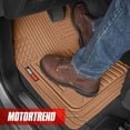 thumbnail image 3 of Motor Trend FlexTough Advanced Performance Mats - 3pc Rubber Floor Mats for Car SUV Auto All Weather Plus - 2 Front & Rear Liner, 3 of 10