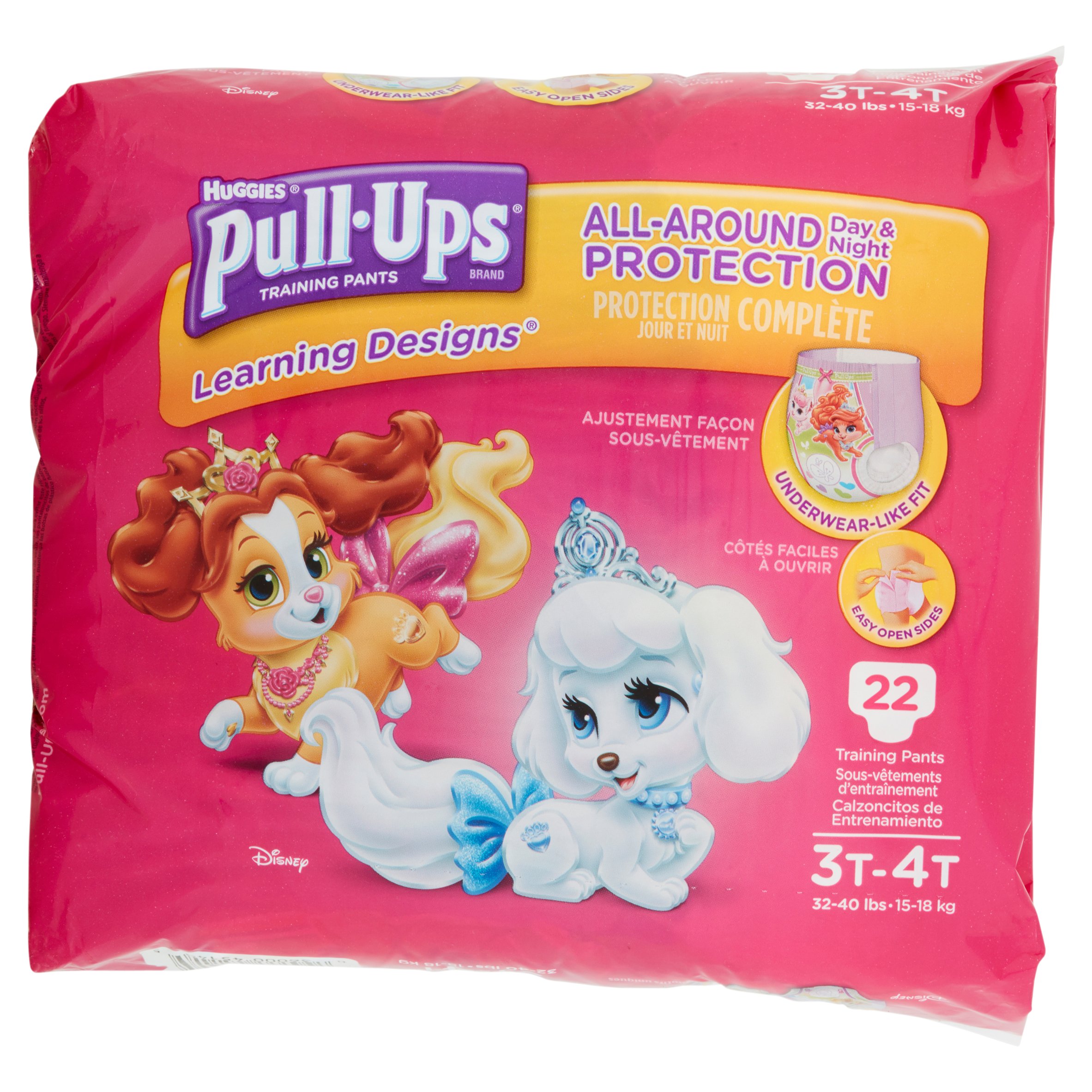 Huggies Pull-Ups All-Around Day & Night Protection Training Pants 3T-4T 32-40 lbs, 22 count - image 4 of 5