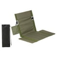 thumbnail image 2 of Almencla Gradins de Siège de Stade Chaise Pliante Polyvalente Gradins Coussin Chaise de Sol pour Randonnée Pelouse Alpinisme Événements Sportifs Vert, 2 of 8