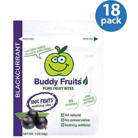 Buddy Fruits Blackcurrant Pure Fruit Bites, 1 Oz.