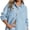 Blue, variant on EMMIOL Women's Oversized 100% Cotton Denim Shirt Long Sleeve Button-Down Blouse with Pockets Casual Western Style