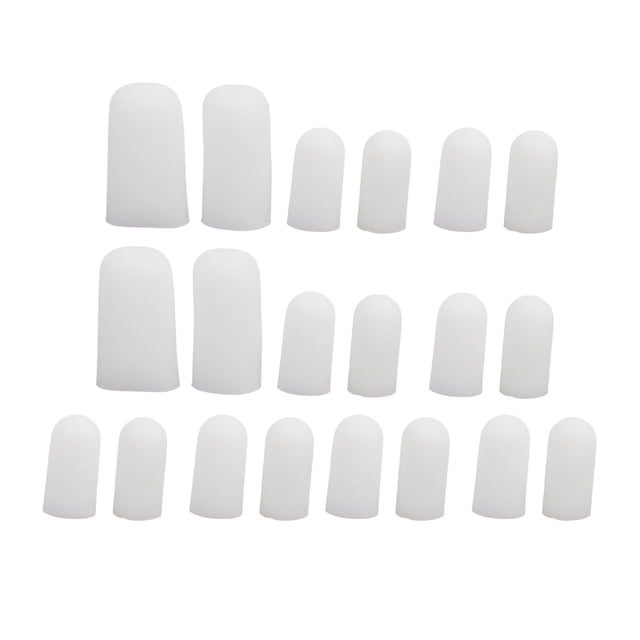 Tapa del Dedo del Pie, 10 Pares Flexibles Establecidos de Protector de Punta de Punta para Actividadas Deportivas para Callos para la Pérdida de Umas de los Pies
