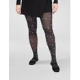 thumbnail image 3 of No Boundaries Ditsy Floral Print Tights, 1-Pair, Women’s, 3 of 4