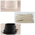 thumbnail image 2 of OUNONA 3Pairs Flat Pure Color Shoelaces Durable Cotton Lace for Shoes Easy to Clean Replacement, 2 of 4