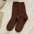 thumbnail image 3 of Yuanlong Womens Socks Solid Color Fluffy Thickened Middle Tube Calf Socks Winter Home Plush Floor Socks Warm Sleep Socks, 3 of 3