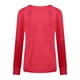 thumbnail image 5 of Puntoco Moda Mujer Cuello en V Camiseta de manga larga Otoño Impresión Blusa suelta tops Puntoco Puntoco-4972, 5 of 5