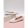 thumbnail image 4 of Women's Fashionable Soft Comfortable Red Flat Shoes, Spring And Autumn Seasons Casual Peas Shoes With Shallow Mouth And Pointed Toe, Simple And Stylis, 4 of 4
