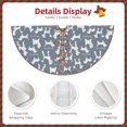 thumbnail image 3 of Defioc Poodle Dog for Christmas Tree Skirt Snowman Xmas Tree Skirt Farmhouse Christmas Decorations Tree Mat for Holiday Party Decor-36", 3 of 6