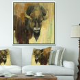 thumbnail image 3 of Into the Wild Bison Doré - Toile Encadrée de Style Ferme Moderne, 3 of 3