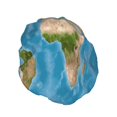 thumbnail image 2 of Kll Earth View World Map Pattern Shower Cap & Bath Cap For Women,Reversible Oversized Waterproof Shower Caps For All Hair Lengths,Elastic Reusable Bathing Hair Cap, 2 of 9