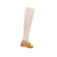 thumbnail image 4 of Calcetines de compresión hasta la rodilla unisex Color Block Running 1 par Beige L Unique Bargains Calcetines, 4 of 6