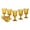 Yellow, variant on 10 Strawberry Street Vatican 8 Oz Red Wine Glass, Set of 6, Amber Glass