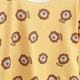 thumbnail image 3 of larppty Children Girl Pajamas Set Soft Comfy Sleepwear Pajamas(6-12 Months,Yellow), 3 of 3