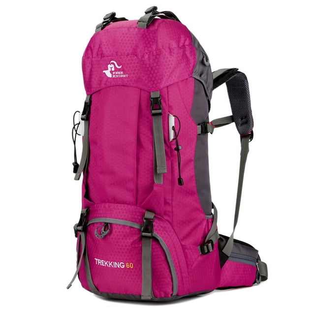 Soidarity Free Knight 60L Impermeable Senderismo Deporte Bicicleta al aire libre Bolsa de hombro Escalada Rosado Soidarity HW4450-05B