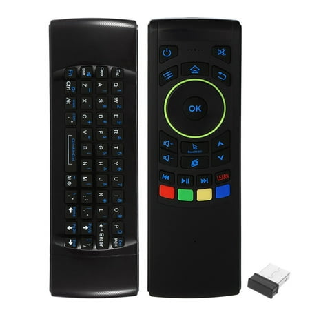 Mini Pc Infrared 2.4G 6- Wireless Keyboard Remote Control 6- Sensor with Infrared Remote Learning for MINI PC Smart TV Android ()