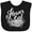 AB-Black, variant on Inktastic Flower Girl Hand Lettering with Flowers Illustration Girls Baby Bib