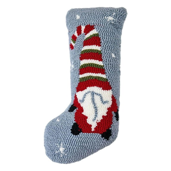 Tuscom Christmas Stocking Shaped Throw Pillow with Stuffing, Irregular Decorative Holiday Pillow for Couch Bed Decor, Festive Christmas Home Accent, Gift