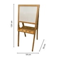 thumbnail image 2 of Caballete Infantil De Madera | Doble Pizarrón | para Niños | Entretenimiento alabio toys caballete para pintar / color honey / manualidades y arte, 2 of 3