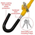 thumbnail image 2 of Bloqueo de volante de coche con pedal de freno KAYCENTOP, amarillo brillante, 2 of 6