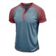 thumbnail image 5 of pstuiky Camisas de manga corta para hombre, Blusa informal de manga corta con cuello vuelto y media cremallera para hombre ropa de hombre l, 5 of 6