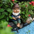 thumbnail image 4 of Funny Fishing Leprechaun Garden Sculpture Long Lasting Outdoor Decoration for Patios and Backyards Ideal Ornament for Indoor Spaces, 4 of 7