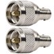 thumbnail image 5 of Enchufe macho UHF de 1/2/4/5 piezas a conector coaxial BNC hembra Jack RF convertidor de adaptador coaxial recto niquelado UHF a conector coaxial BNC Inevent TX1026-03, 5 of 6