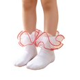 thumbnail image 2 of Grblisyd 4 Pairs Girls Dress Socks Ruffle Cute Frilly Lace Fancy Pageant Princess Socks, 2 of 4
