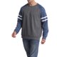 thumbnail image 1 of Camisa Para Hombres RagláN Manga Larga Patchwork Cuello Redondo Estilo Suelto SuéTer XBTCLXEBCO Azul Marino CarbóN;XXL, 1 of 5