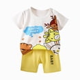 thumbnail image 1 of Splozh Pyjama pour Garçons Garçons Ensemble à Manches Courtes avec Shorts Confortable Mode Décontracté Dessin Animé Bébé Ensemble à Manches Courtes, Blanc, 7-8 Ans, 1 of 3