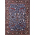 thumbnail image 1 of Ahgly Company Indoor Rectangle Mid-Century Modern Purple Lily Purple Oriental Area Rugs, 4' x 6', 1 of 6