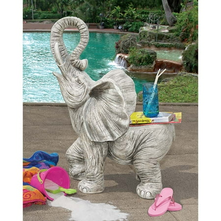 Design Toscano Good Fortune Elephant Sculptural Garden Chair