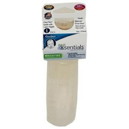 Product Of Gerber, Feeding Bottle With Latex Nipple (Clear), Count 1 - Baby Care Accessories / Grab Varieties &