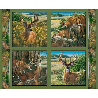 Deer Print Quilting Fabric