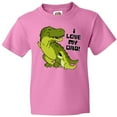 thumbnail image 3 of Inktastic I Love My Dad with Baby and Daddy Tyranasaurus Rex Youth T-Shirt, 3 of 5