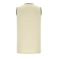 thumbnail image 5 of VBTAPA Men's Sleeveless Gym Tank Tops with Pocket Workout Bodybuilding Muscle T Shirts Regular Fit Undershirts Beige M, 5 of 7