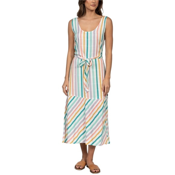 Hurley Monroe High Slit Blouson Maxi Vestido Daydream S para Mujer