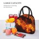 thumbnail image 5 of Disketp Fiery Orange Flames Energy Bolsa Térmica para Almuerzo, Lonchera con Abertura Amplia y Gran Capacidad, Organizador Reutilizable para Mujeres, Hombres y Adultos, 5 of 6