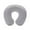 Gray, variant on Outdoor Inflatable U Shaped Pillow Portable Travel Neck Pillow for Camping and Trip