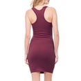 thumbnail image 4 of MixMatchy Women's Fitted Sleeveless Sexy Bodycon Round Neck Mini Dress, 4 of 7