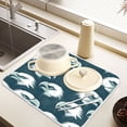 thumbnail image 6 of Ryvnso Eagles Pattern Dish Drying Mat for Kitchen Countertop 18x24 Large Dish Pad Drainer Rack Dish Sink Mats, 6 of 7